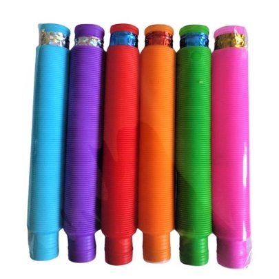 Light Up Pop Tubes Pop Pipes Mainan Lampu Stick Pipa Selang Fidget Toy