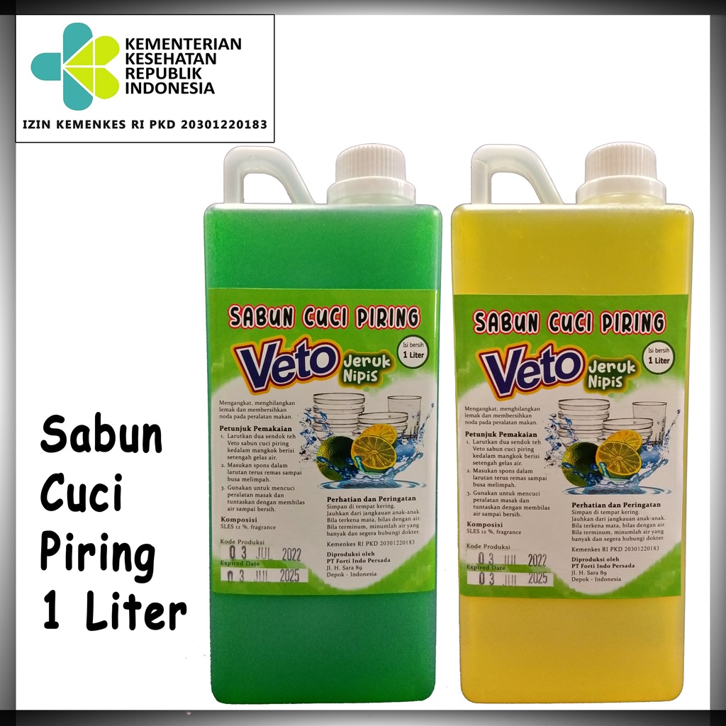 VETO Sabun Cuci PIRING 1 Liter