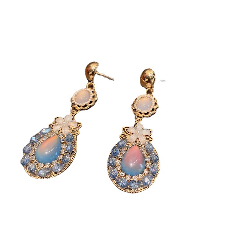 Anting Bentuk Bunga Gaya Vintage