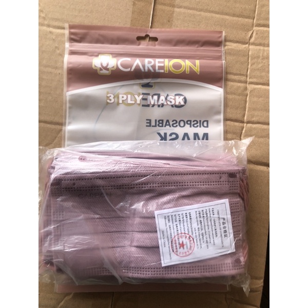 Masker Earloop  3Ply Careion Varian Warna isi 50