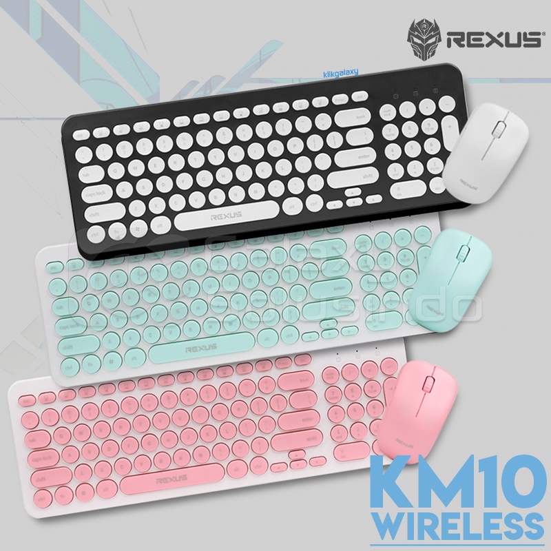 Rexus KM10 Keyboard Mouse Wireless Combo