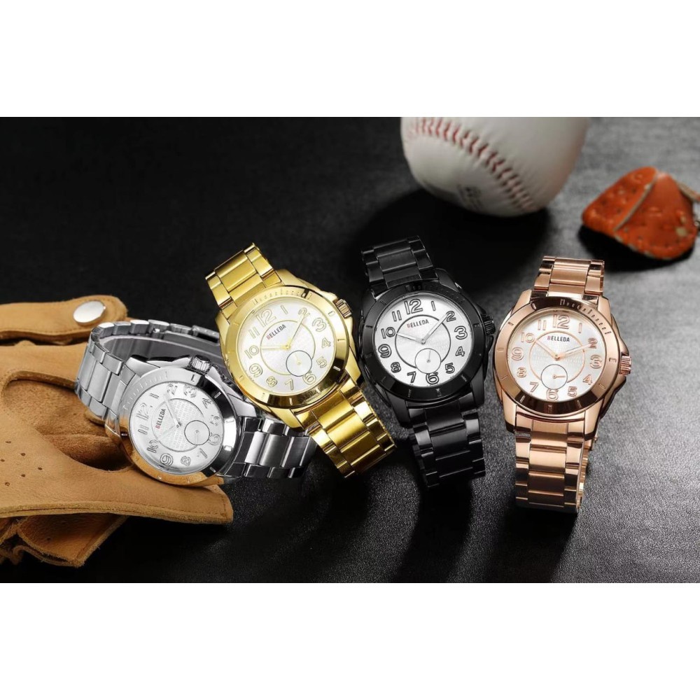 BELLEDA 9238 Jam Tangan Pria Original Rantai Anti Air