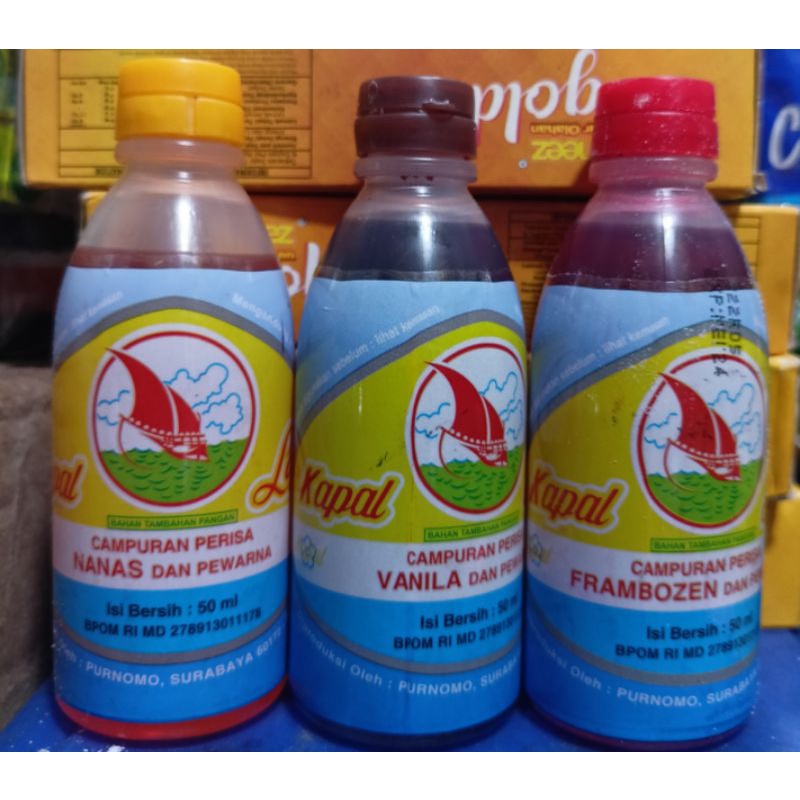 

vanili layar esensi campuran prisa dan pewarna