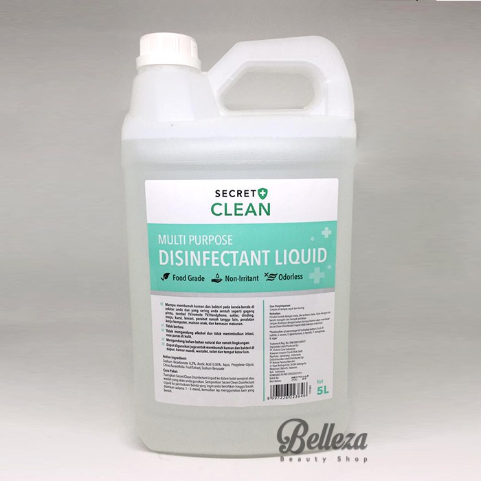 Jual Secret Clean Multi Purpose Disinfectant Liquid 5L Shopee Indonesia