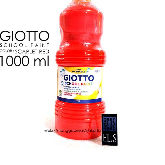 

Giotto School Paint Scarlet Red 1000 ml ( Cat )