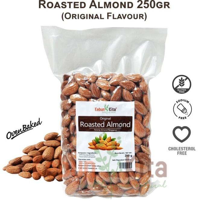 

Kacang Almond Panggang 250Gr (Roasted Almond)