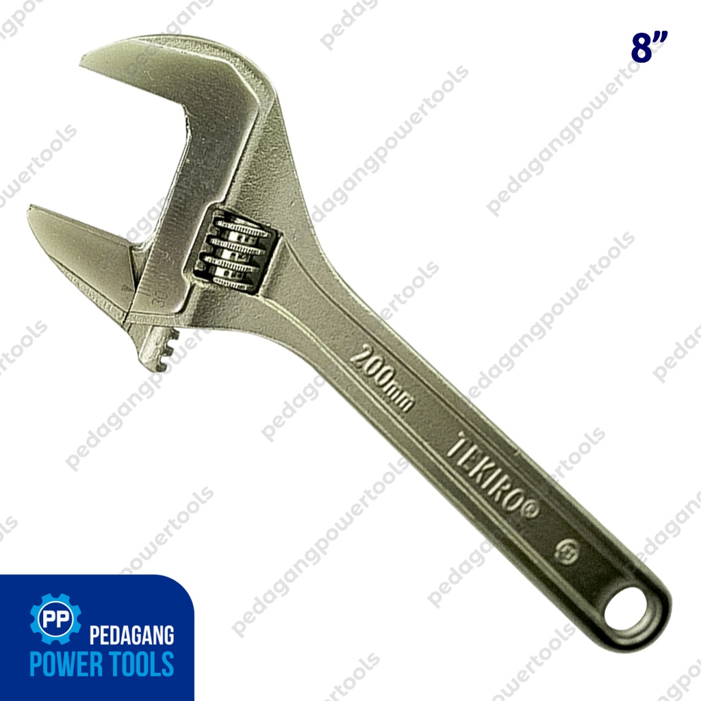 TEKIRO KUNCI INGGRIS 8 INCHI TIPE EU ADJUSTABLE WRENCH BAGO WR-AD1960