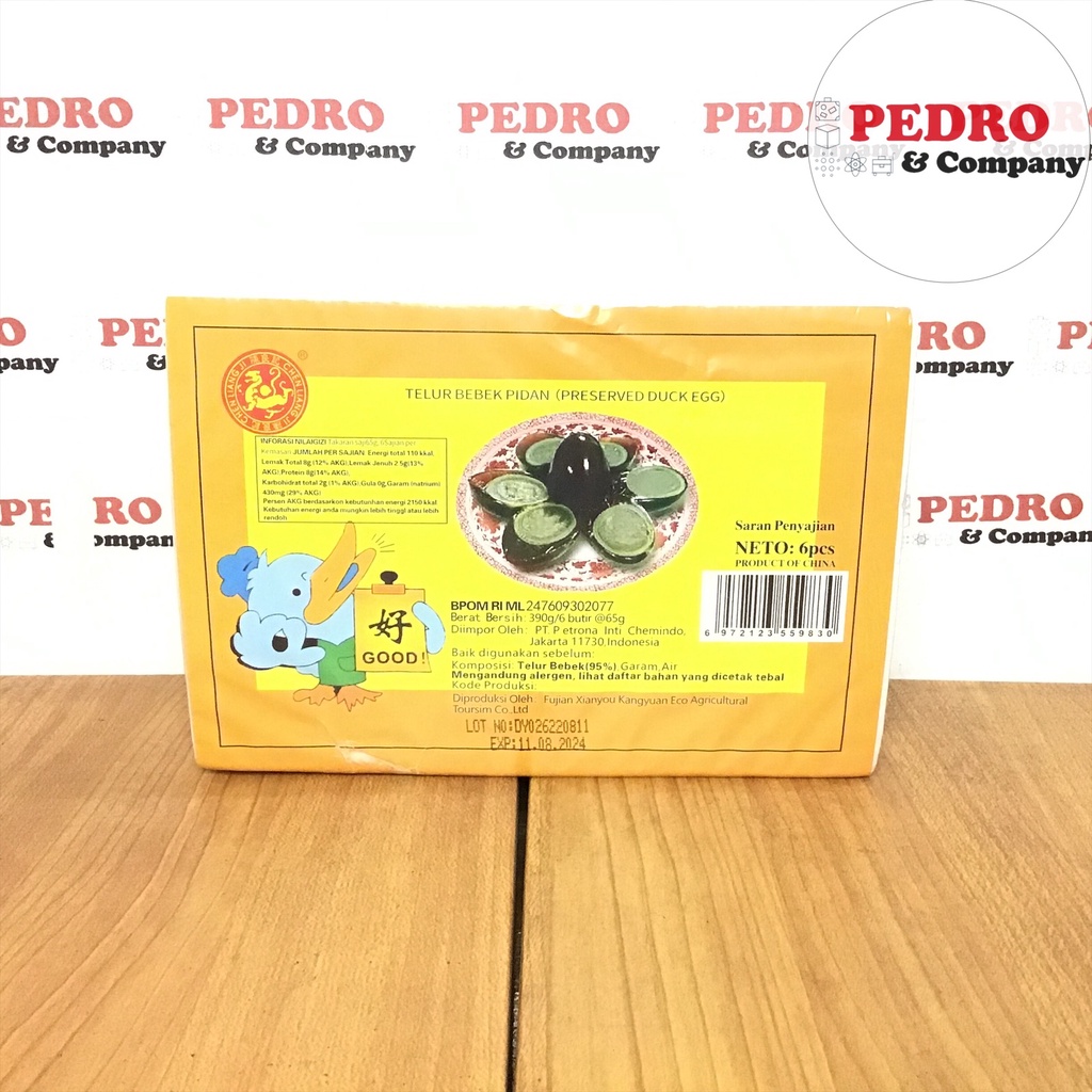 

Telur bebek pidan 6 pc - telor preserved duck phitan pitan century egg