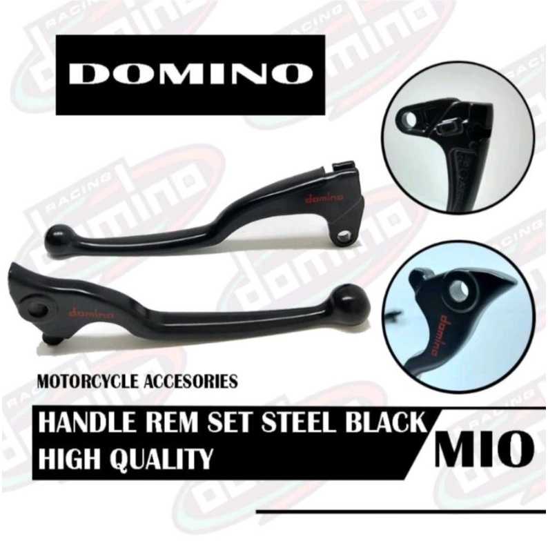 HANDLE REM MOTOR MODEL STANDAR HITAM DOMINO MIO/BEAT/SCOOPY/VARIO125/150OLD/SATRIA FU/VIXION