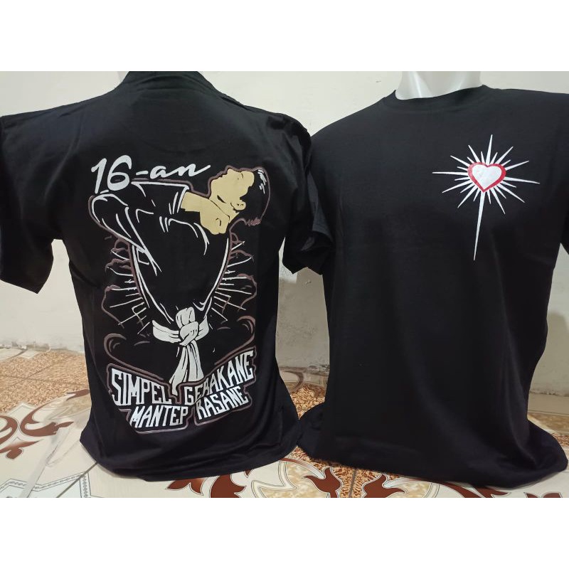 Kaos PSHT 16 an/ Kaos PSHT Sablon/ Baju SH Terate Terbaru