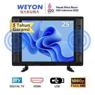 Weyon Sakura TV LED 25 inch HD Ready Digital Televisi Murah Monitor LED(Model TCLG-S25GWIDE)