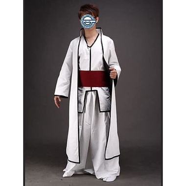 Bleach Sōsuke Aizen Anime Seragam Pakaian Cosplay Kostum yukata kimono