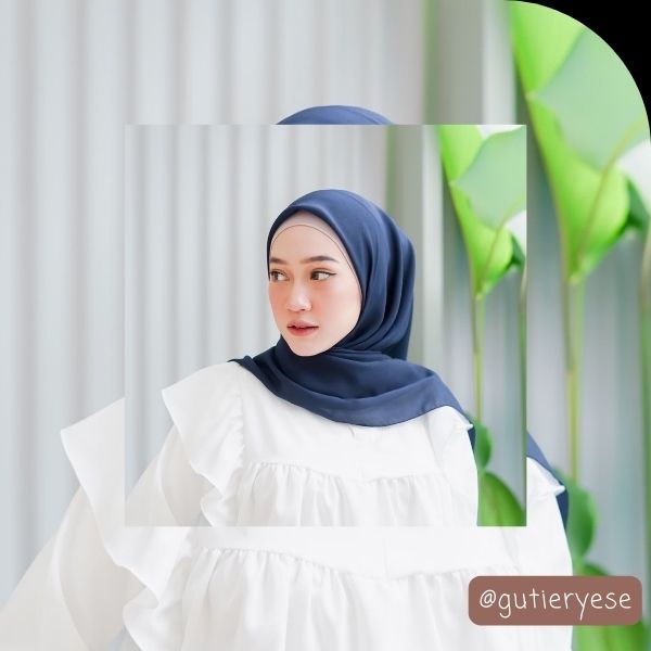 ✨TERBARU✔️ PROMO 12.12 SEGI EMPAT navy Jilbab Segiempat Bella Square Pollycotton Double Hycon denim 