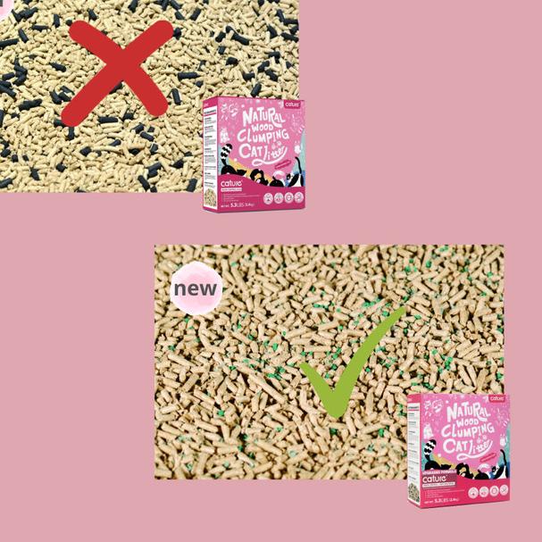 Cature - Natural Wood Clumping Cat Litter (Antibacterial Pellets)