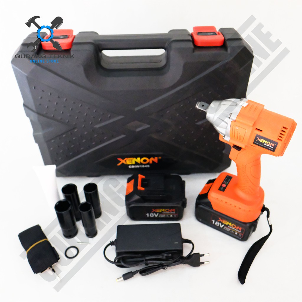 Mesin Pembuka Baut Charger BATERAI 18Volt CDIW1845 XENON / CORDLESS Impact Wrench 18 V CDIW 1845 XENON