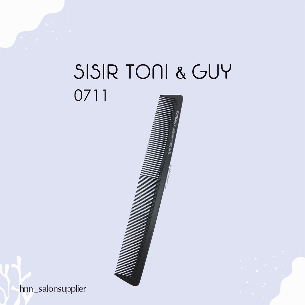 Sisir Alat Salon Rambut Professional Carbon Antitastic Toni and Guy 0711