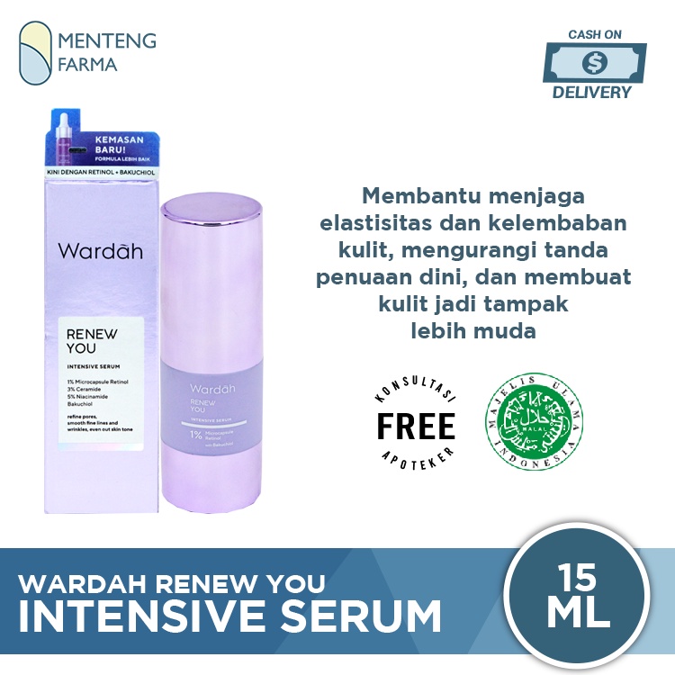 Wardah Renew You Intensive Serum 15 mL - Serum Perawatan Anti Aging