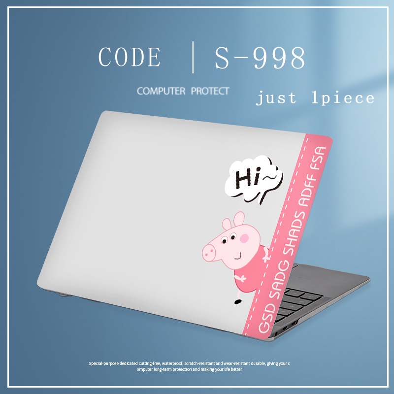 1pc Universal Menyesuaikan Stiker Laptop Universal Penutup Kulit Transparan Untuk Ukuran Apapun lenovo FLEX 15g40 Cinnamoroll Laptop Case Film Universal Pelindung Film Sesame Transparan