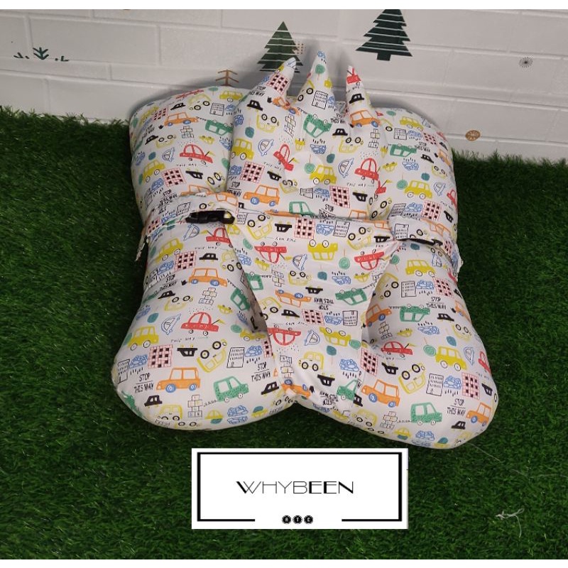 2IN1 sofa bayi jumbo dengan pengaman multipungsi free bantal dan tas