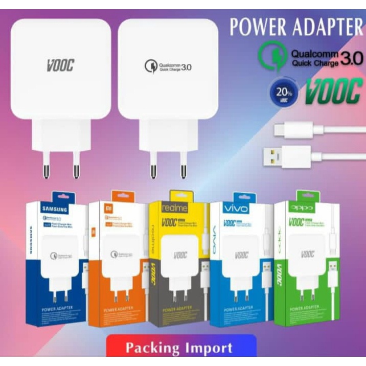 (COD) VOOC Flash charger mini 3.0A/OP52CAED CHARGER BERKUALITAS