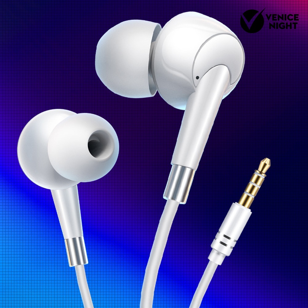 (VNEP) (Berkabel) 3.5mm HiFi Bass In-ear Phone Earphone Olahraga Earbud Headset dengan Mic