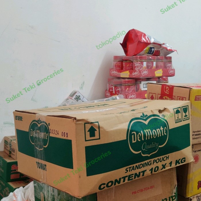 

DELMONTE SAUS TOMAT 1 KG DUS ISI 10PCS STANDING POUCH REFILL GROSIR
