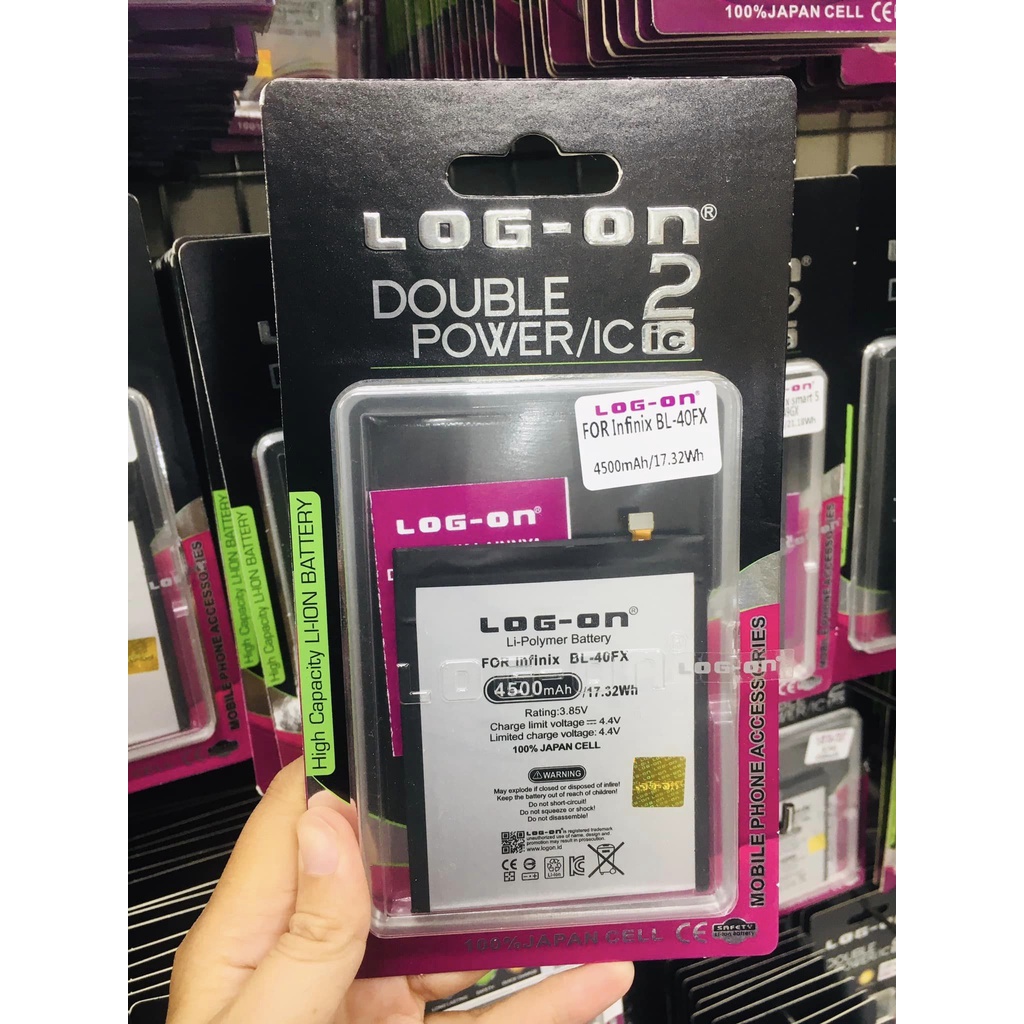 Baterai Infinix Zero 4 Plus X602 BL-40FX 4500mAh Double Power Log On