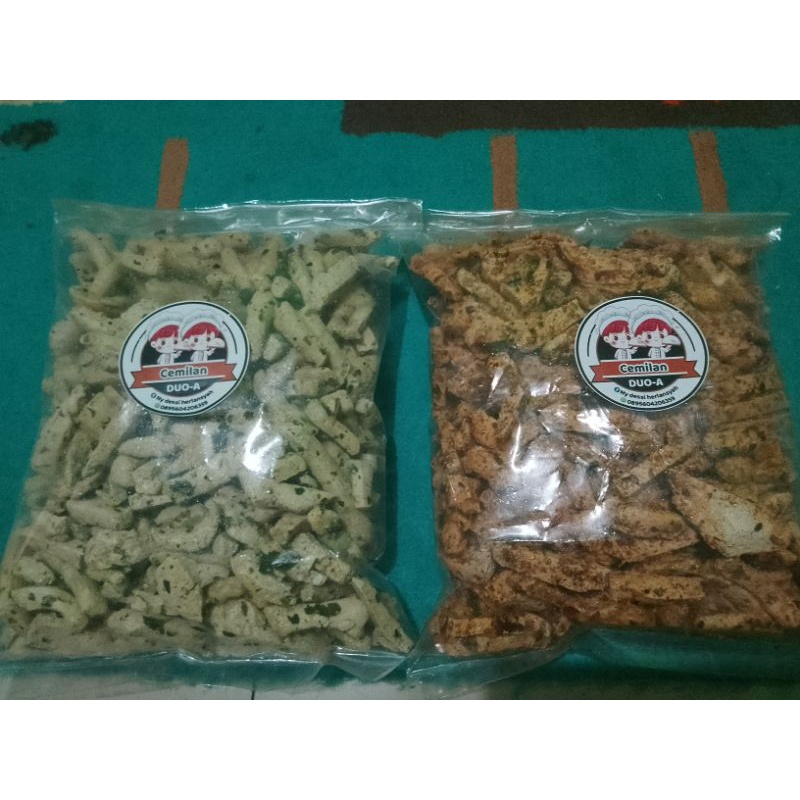 

Basreng ori dan pedas daun jeruk 1/2kg