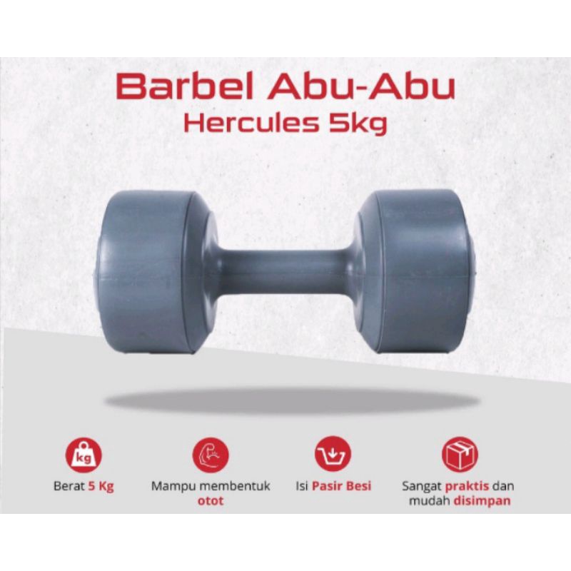 Barbel Murah 5KG/Dumbbell Murah 5KG/Barbel Plastik 5KG/Barbel Fitnes Senam