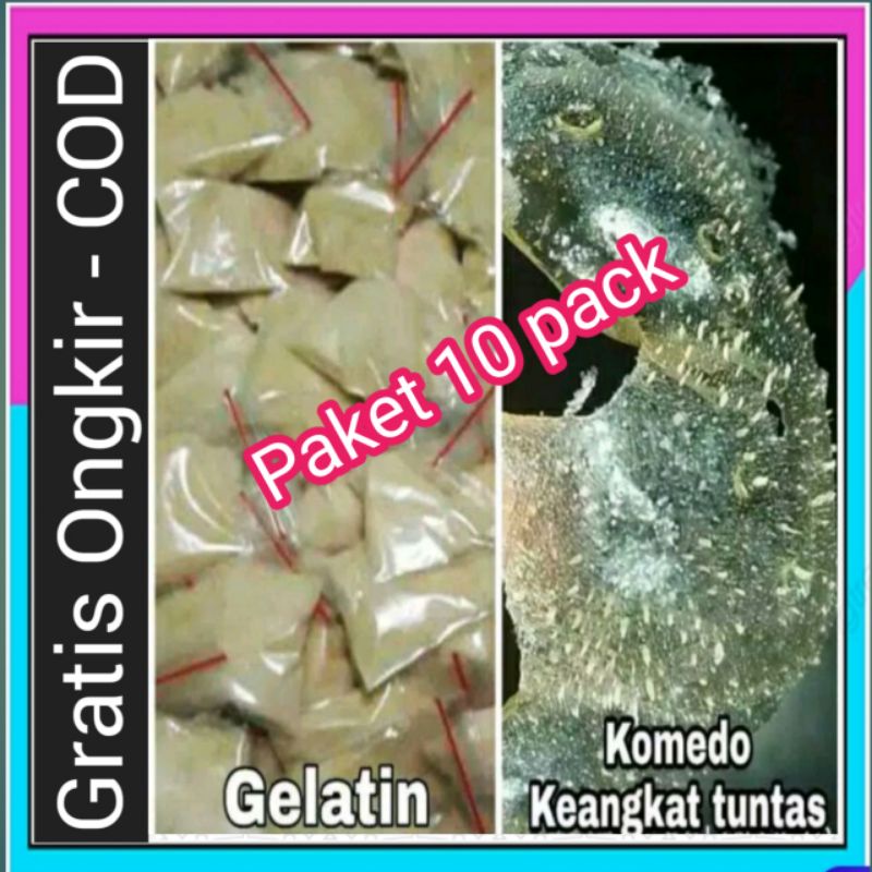 Masker Gelatin Komedo Isi 10 Pcs