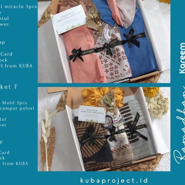 Hampers Hijab / Gift box Hijab / Parcel Ramadhan & Lebaran Premium - Paket Diamond A, Birthday Card