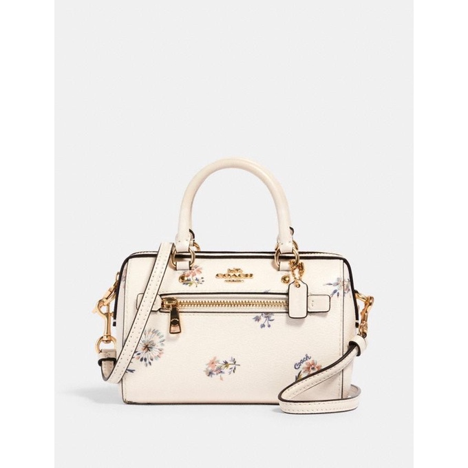 Tas COACH Micro Rowan Satchel Chalk Dandelion Floral Print