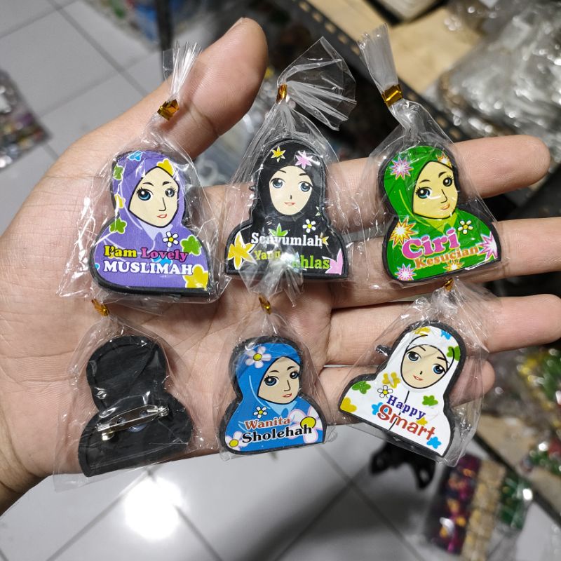100 PCS Souvenir Pernikahan Pin Jilbab Plastik Souvenir Pernikahan Murah Unik Souvenir Lucu Souvenir