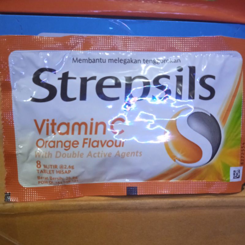 Stepsils 8 Butir @2,6g /6 Butir @2,6gTablet Hisab/pelega Tenggoroka n/Permen