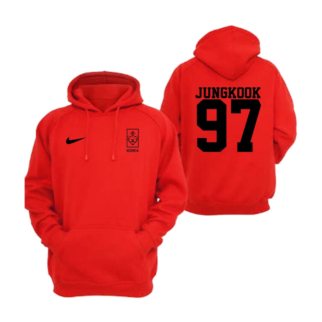 Jaket hoodie Bangtan JK Logo Korsel Macan Qatar 2022 Jungkook 97