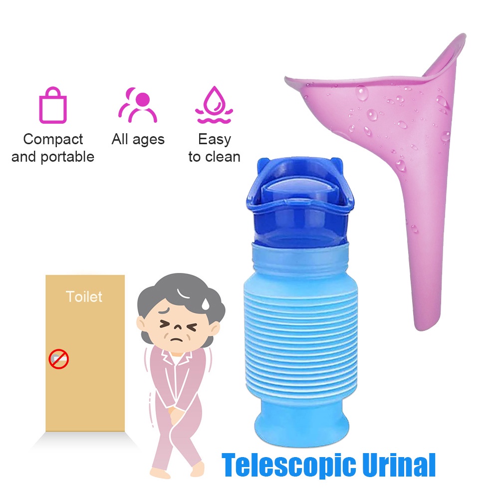 Kantong Urin Mini Portable Pria / Wanita / Anak Untuk Travel / Outdoor