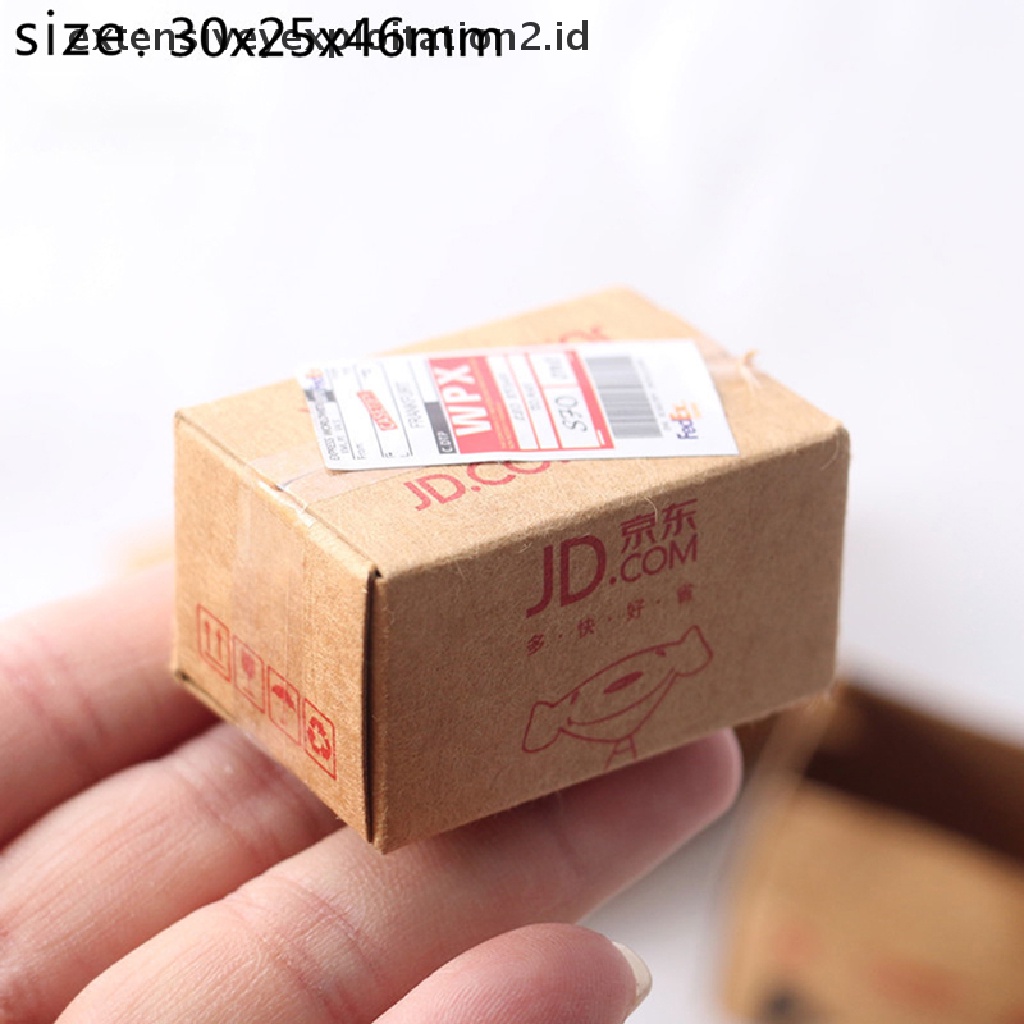 1 Set Mainan Miniatur Karton Express Skala 1: 12 Untuk Dekorasi Rumah Boneka