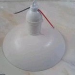 FITTING KAP LAMPU GANTUNG OUTDOOR E27 / FITTING + KAP LAMPU PVC