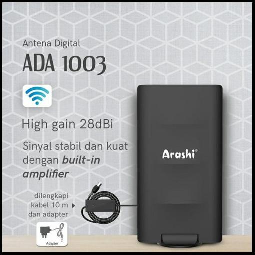 Antena Arashi Ada-1003 Ada1003 Antenna Digital Analog Indoor Outdoor