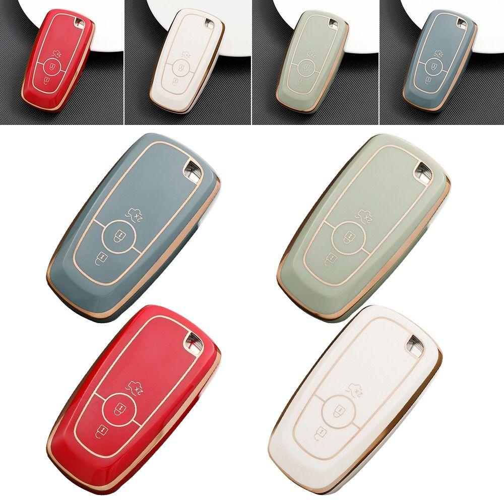 Preva Remote Key Case Soft TPU Pelindung Kulit Key Fob Cover