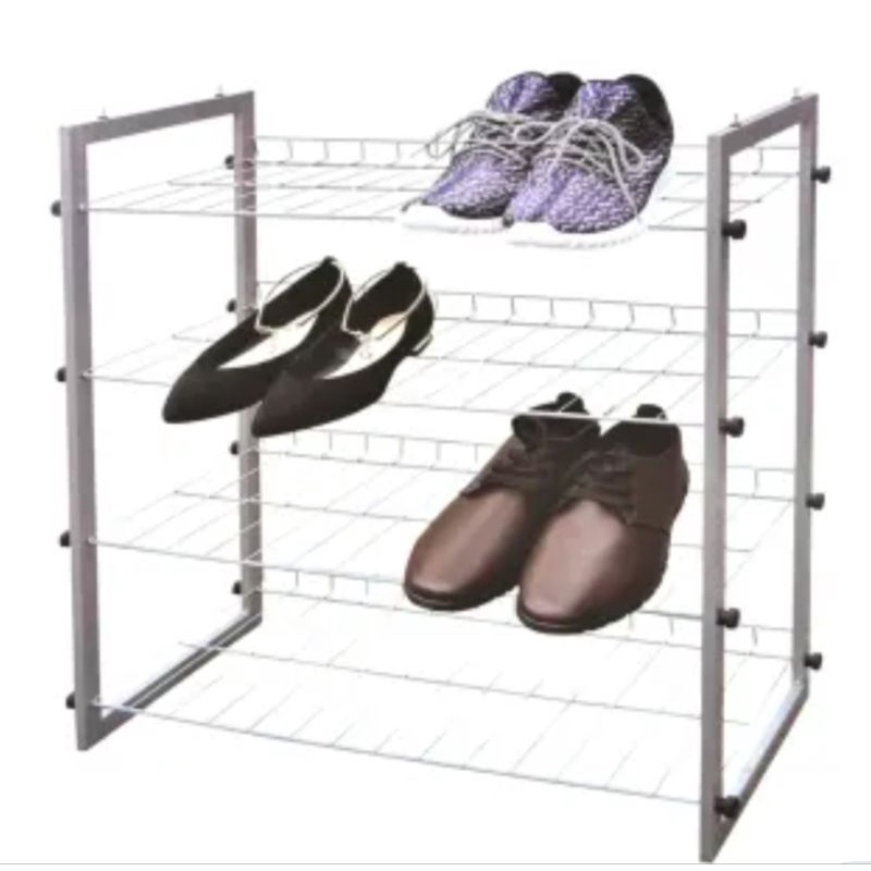 STORA Rak Sepatu 4 Tingkat/Rak Besi Sepatu/Shoe Rack