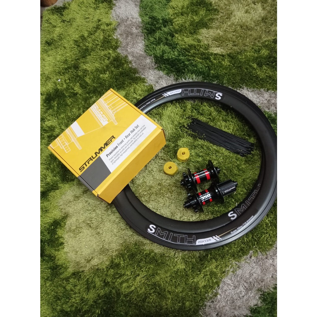 WHEELSET 20 451 22 INCH WHEELSET SEPEDA LIPAT DISCBRAKE