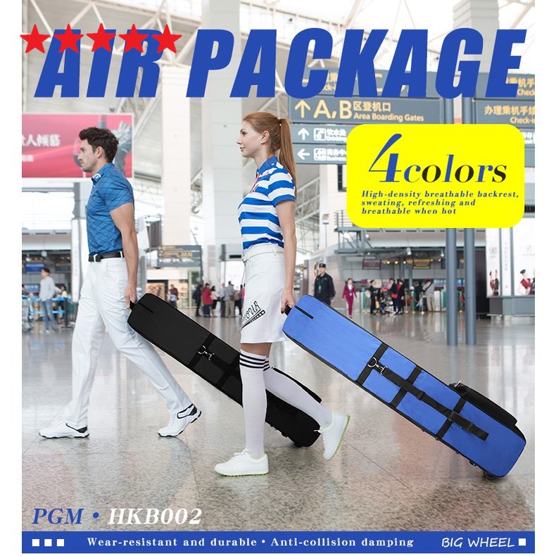 Tas Golf Premium Portable Roda Gagal Terbang Travel PGM Golf Travel Cover Kapasitas Besar Lipat Ringan Golf Aviasi Tas Penyimpanan Foldable Alat Golf Terbaik Aviasi Perjalanan