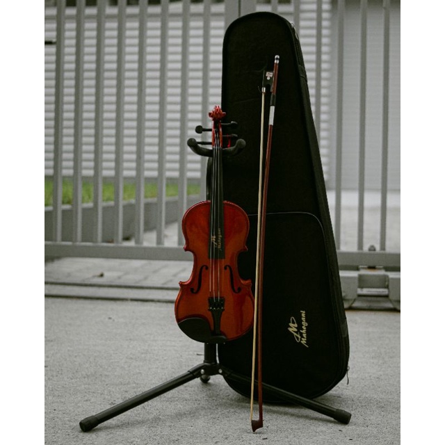 MAHOGANI Biola akustik 1/4 Natural + Free Bag [ biola violin Acoustik akustik free Bag ]