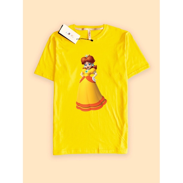 Kaos Tshirt Super Mario 3D Character Daisy