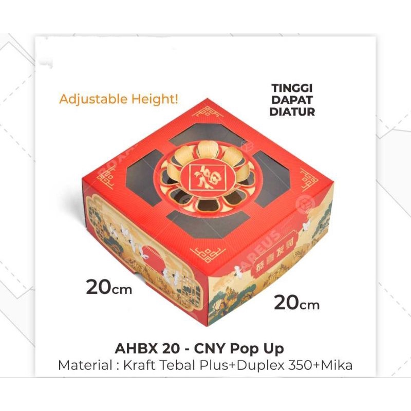 BOX DUS KEMASAN IMLEK CNY - TINGGI ADJUSTABLE