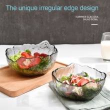

Unik Japanese Transparent Bowl Gold Rim Salad Bowl / Mangkok Besar Kaca - 17cm grey Murah