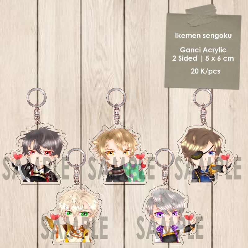 Ganci,Gantungan Kunci,Keychain Ikemen Sengoku