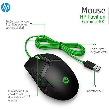 HP PAVILION GAMING MOUSE 300 BLACK - GARANSI 1 TAHUN