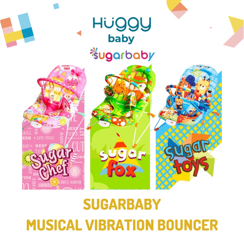 Sugarbaby Deluxe Musical Vibration BOUNCER 1 RECLINE | Tempat Duduk Bayi